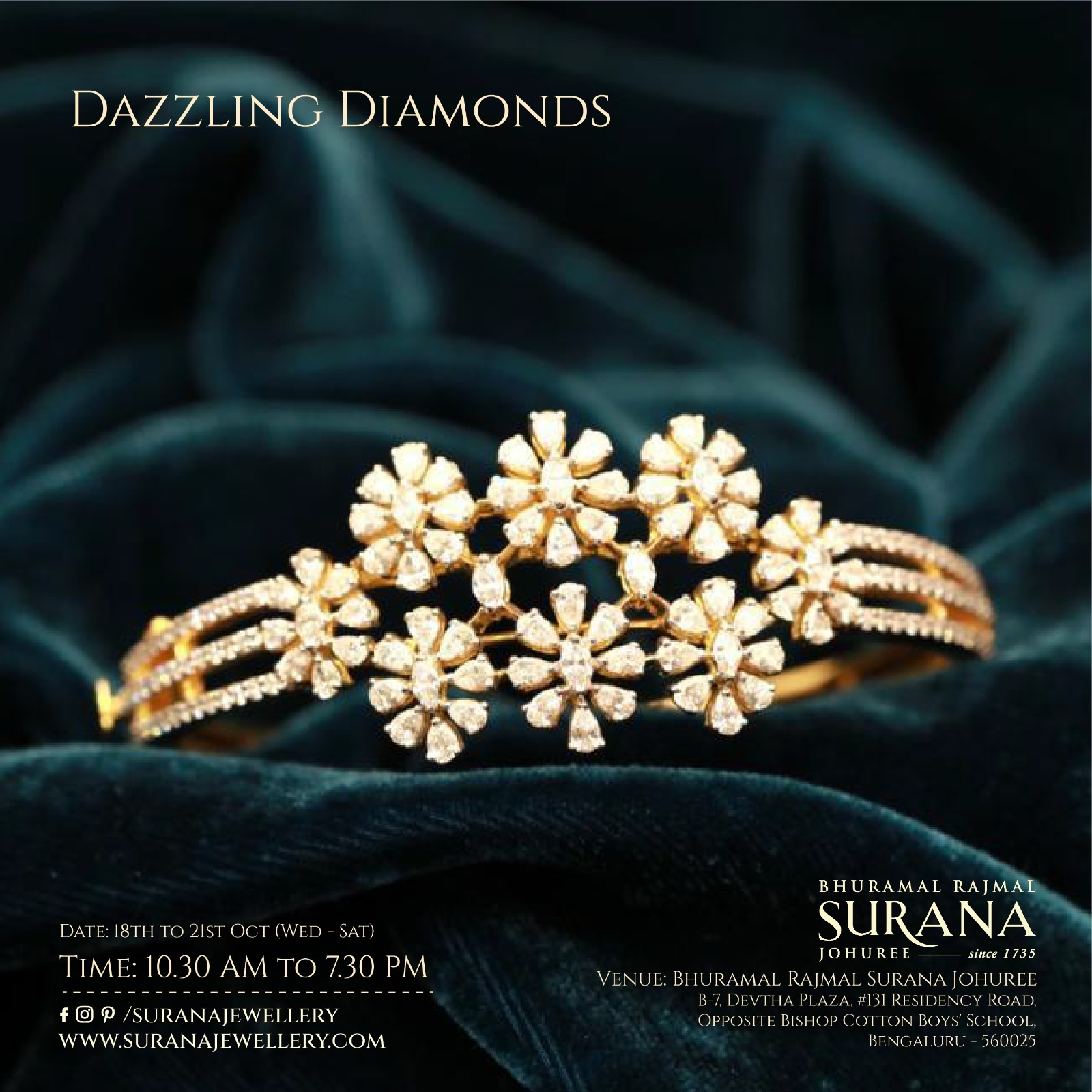 Dazzling Diamonds 2023 by Bhuramal Rajmal Surana Johuree | Diamond Exhibition in Bengaluru