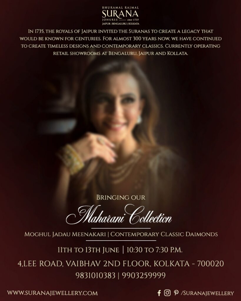 Bringing Our Maharani Collection | Moghul Jadau Meenakari Contemporary Classic Diamonds 11th to 13th June. 10:30- 7.30 pm